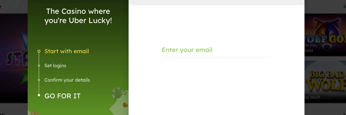 Register with UberLucky UberLucky Registration