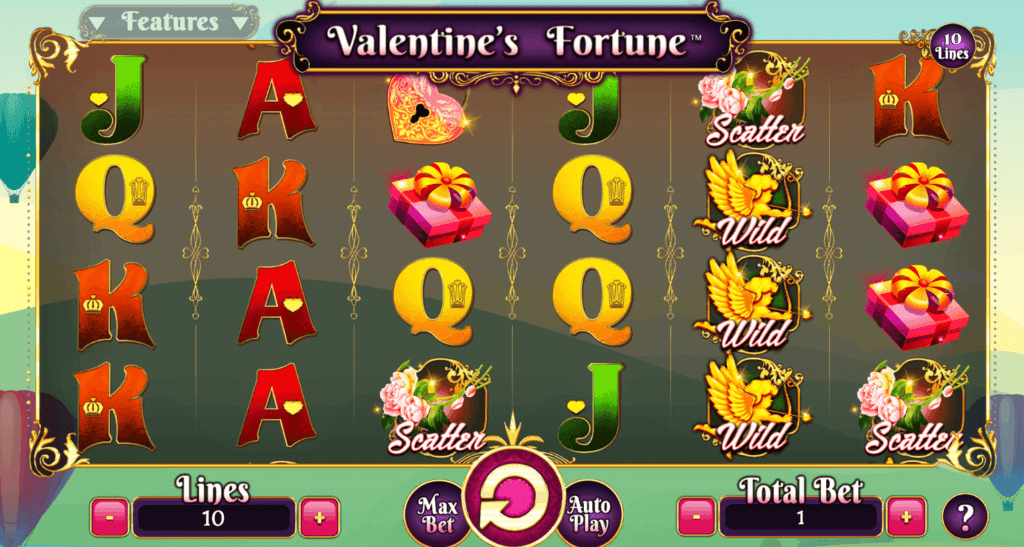 valentine's fortune spinomenal theme canada casino review