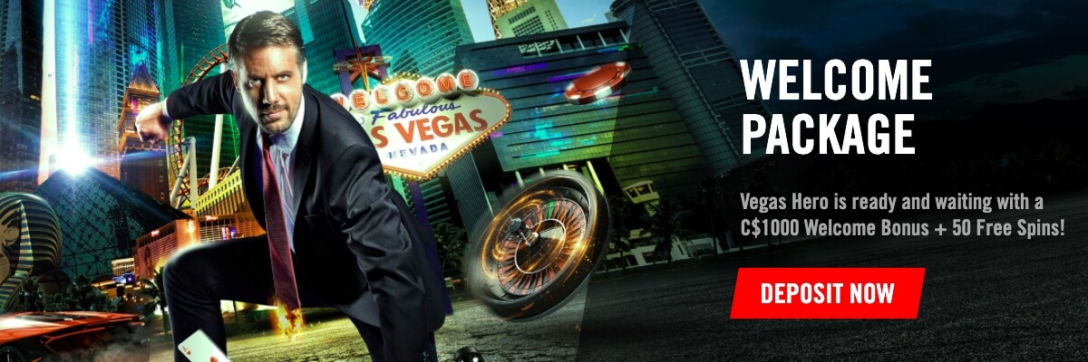 Play with Vegas Hero Vegas Hero Welcome bonus