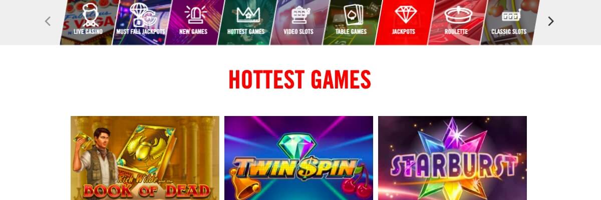 Join Vegas Hero! Vegas Hero casino games