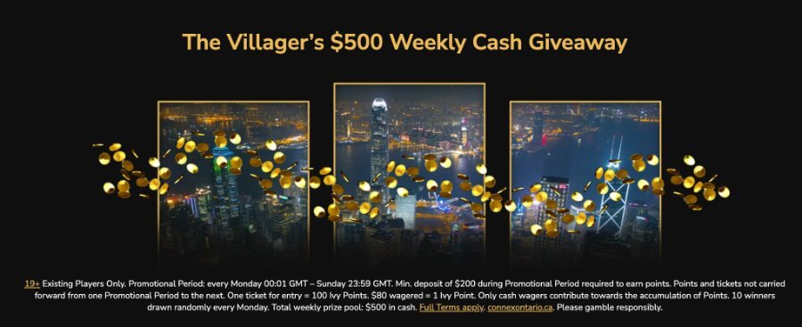 daily cash giveaway jackpot village canada casino