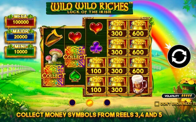 Play Wild Wild Riches from Canada! Wild Wild Riches Slot Reivew
