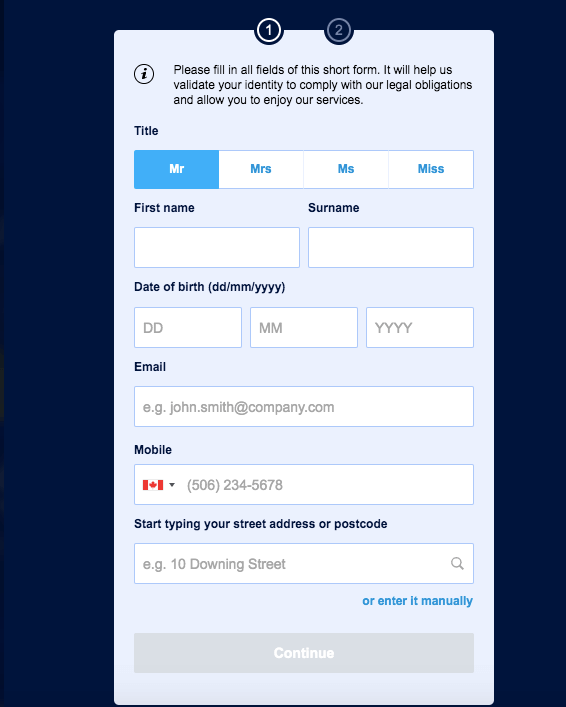 william Hill registration