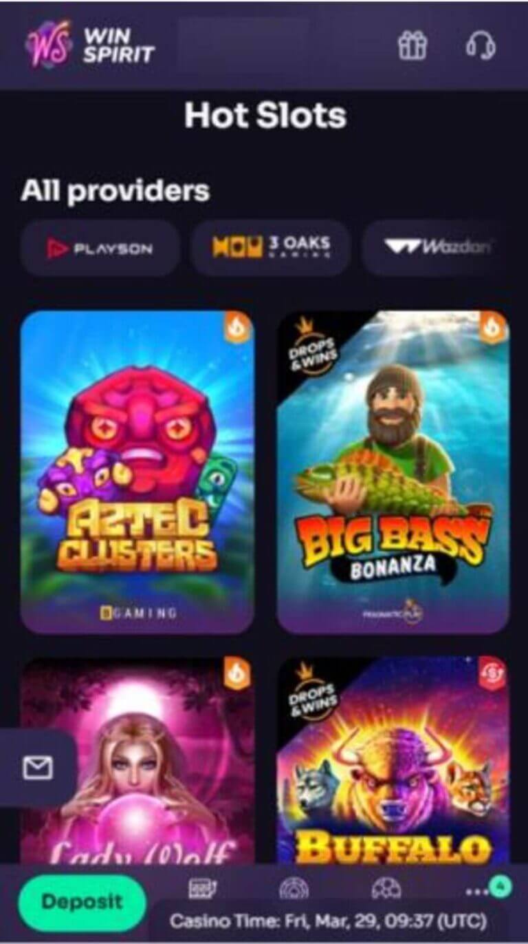 winspirit casino no deposit bonus codes