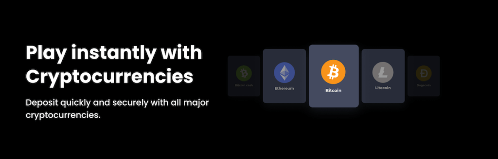 Crypto payment methods at Wow Casino