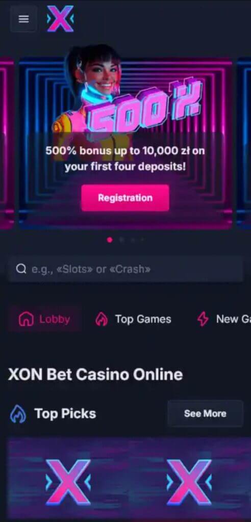 play xon.bet on mobile