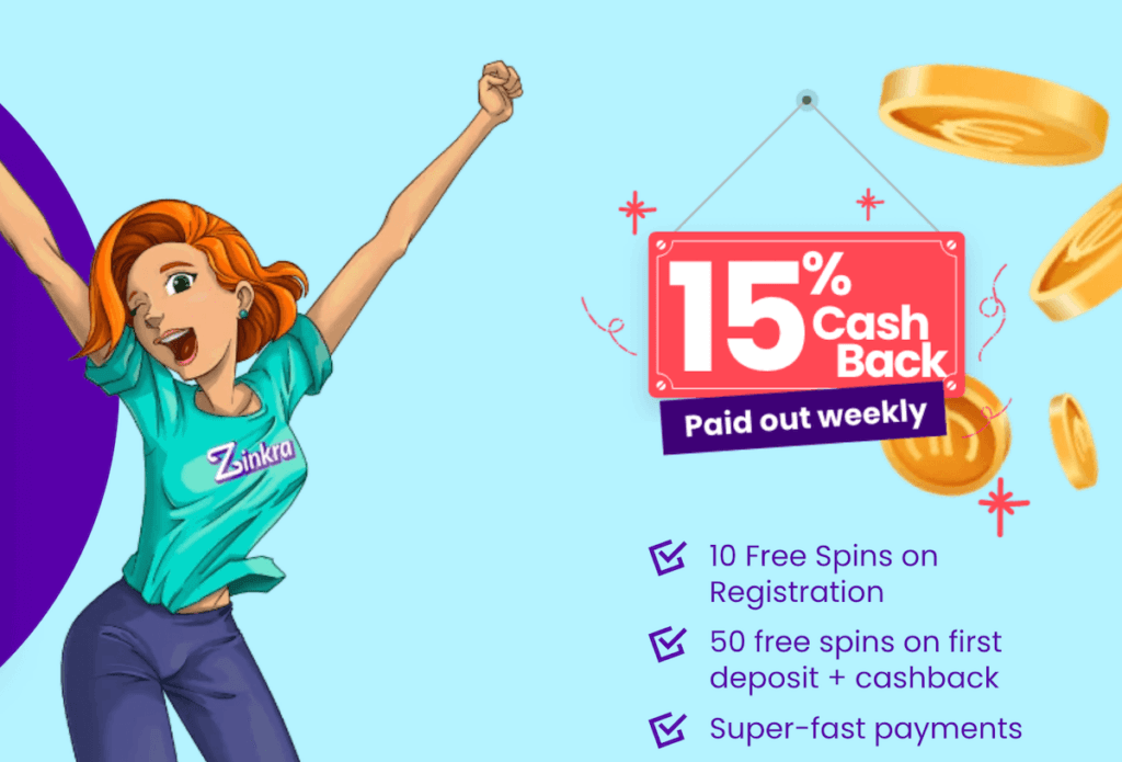 Zinkra No Deposit Free Spins Bonus
