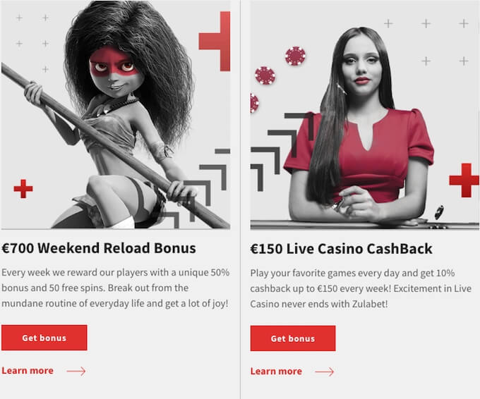 Zulabet casino promotions